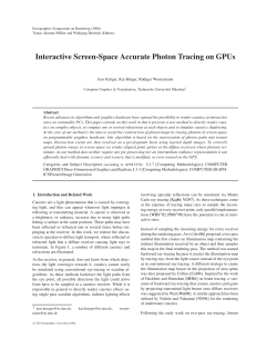 Interactive Screen-Space Accurate Photon Tracing on GPUs