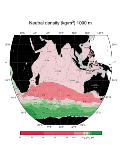 Neutral density (kg/m ) 1000 m
