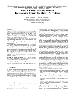 SkePU 2 - IDA.LiU.se