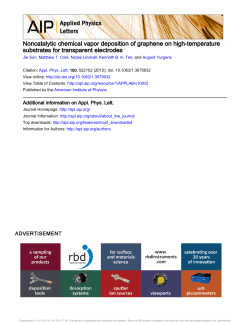 Noncatalytic chemical vapor deposition of graphene on high