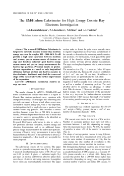 The EM/Hadron Calorimeter for High Energy Cosmic Ray Electrons