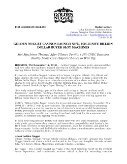 Golden Nugget Casinos Launch New, Exclusive Billion Dollar Buyer