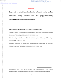 Revised Improved covalent functionalization of multi