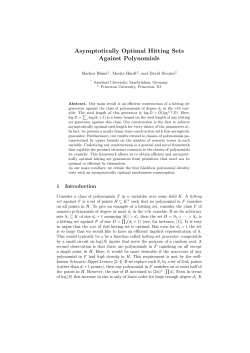 Asymptotically Optimal Hitting Sets Against Polynomials