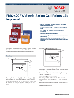 FMC‑420RW Single Action Call Points LSN improved