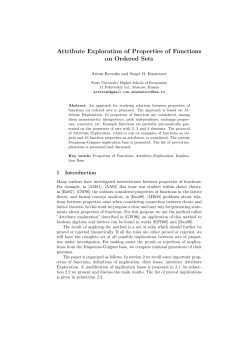 Attribute Exploration of Properties of Functions on Ordered Sets