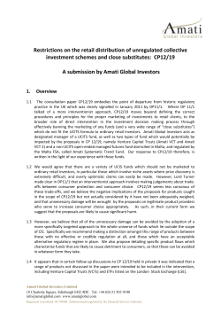 CP12/19 A submissio - Amati Global Investors