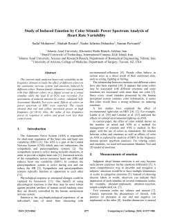 Study of Induced Emotion by Color Stimuli: Power Spectrum
