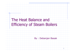 The Heat Balance and Efficiency of Steam Boilers Efficiency of