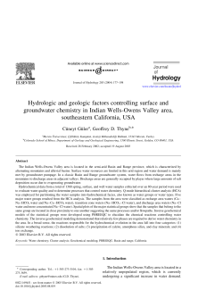 Hydrologic and geologic factors controlling surface and groundwater