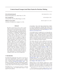 Context-based Unsupervised Data Fusion for Decision Making