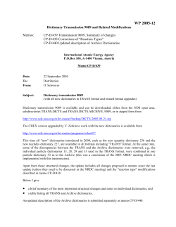 WP2005-12 - IAEA Nuclear Data Services