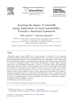 Assessing the impact of renewable energy deployment on local