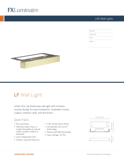 LF Wall Light - FX Luminaire