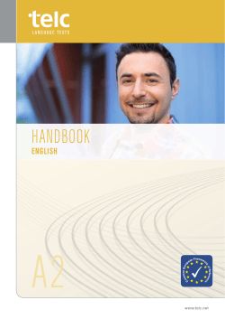 Handbook telc English A2