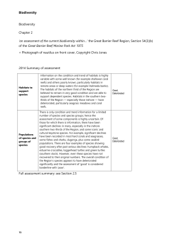 GBR_Outlook_2014_Chapter2_Biodiversity