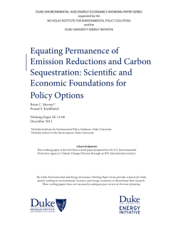 Equating Permanence of Emission Reductions and Carbon