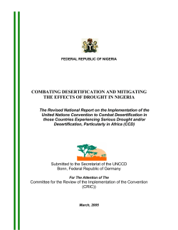 combating desertification and mitigating the effects of drought in