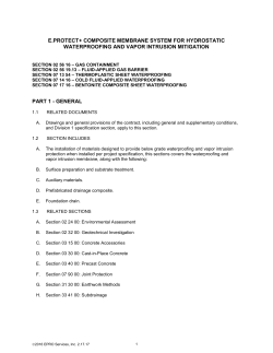 e.protect+ composite membrane system for