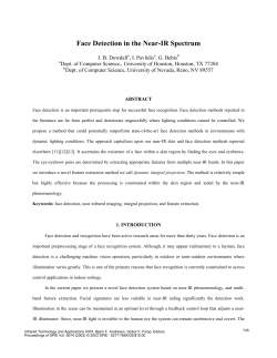 Face detection in the near-IR spectrum