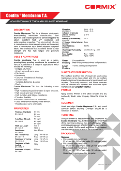 Contite &reg; Membrane TA - Cormix International Limited.