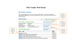 NES Vendor Web Portal