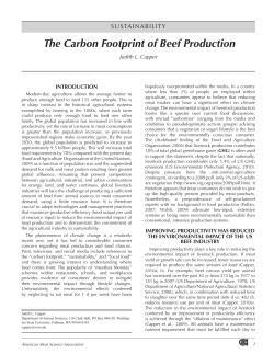 The Carbon Footprint of Beef Production