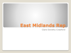 East Midlands Rep - National Forum of people with learning
