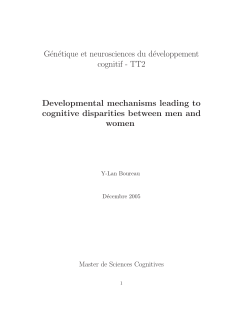 Old!!! Cognitive differences between men and women