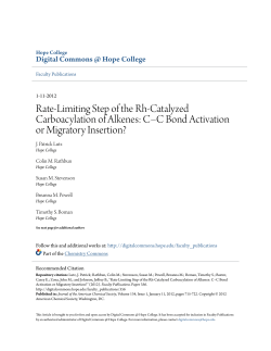 Rate-Limiting Step of the Rh-Catalyzed Carboacylation of Alkenes