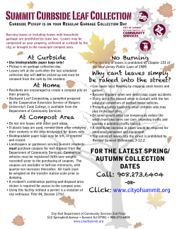 Curbside Leaf Collection