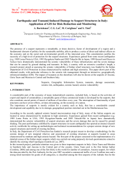 Earthquake and Tsunami-Induced Damage to Seaport Structures in