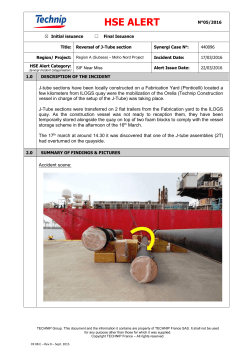 Reversal of J-tube section