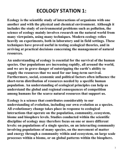 Ecology Stations and Activities - San Juan Unified School District