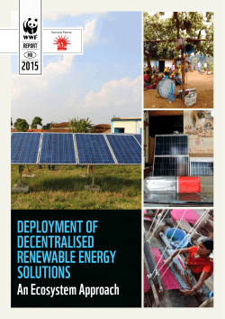 Deployment of DecentraliseD renewable energy solutions