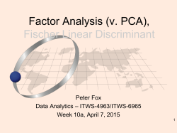 Factor Analysis