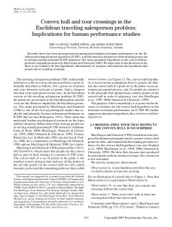 Convex hull and tour crossings in the Euclidean traveling