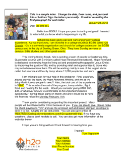 This is a sample letter