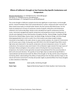 Effects of California`s Drought on San Francisco Bay Specific