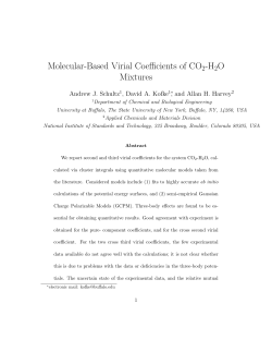 Molecular-Based Virial Coefficients of CO2