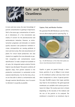 Safe and Simple Component Cleanliness