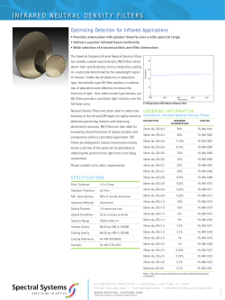 Infrared Neutral Density Filters