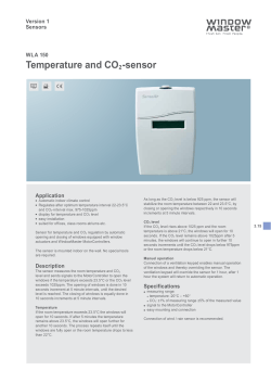 Temperature and CO2 -sensor