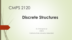 CMPS 2120 Discrete Structures - California State University