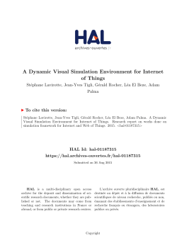 A Dynamic Visual Simulation Environment for Internet of Things