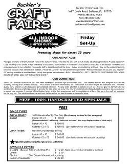 application for buckler promotions, inc