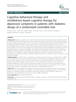 Cognitive behavioral therapy and mindfulness