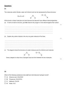 Mark Scheme - Science @ St John`s