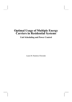 Optimal Usage of Multiple Energy Carriers in Residential Systems