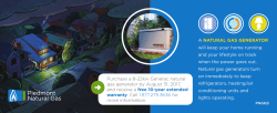 A NATURAL GAS GENERATOR will keep your home running and